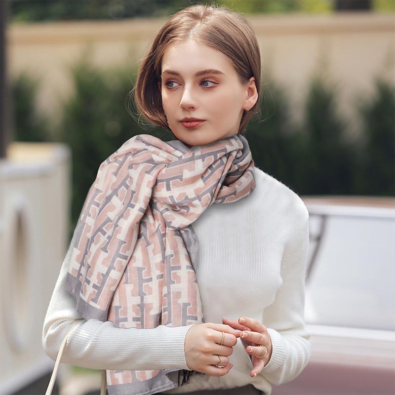 EXTREE Scarfs for Women Pashmina Silky Shawl Wrap for Evening Dressing Blanket Open Front Poncho Cape - Image 3